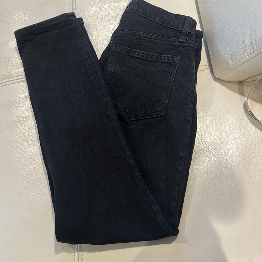 Abercrombie & Fitch Curve Love Ultra High Rise 90s Straight Jeans 26 -2R  Blk